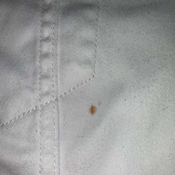 Michael Kors white denim jeans Jacket stretch XL - Picture 8 of 12